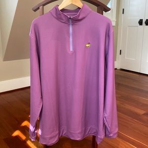 Peter Millar XXL MASTERS 1/4 zip pullover w MASTERS logo.